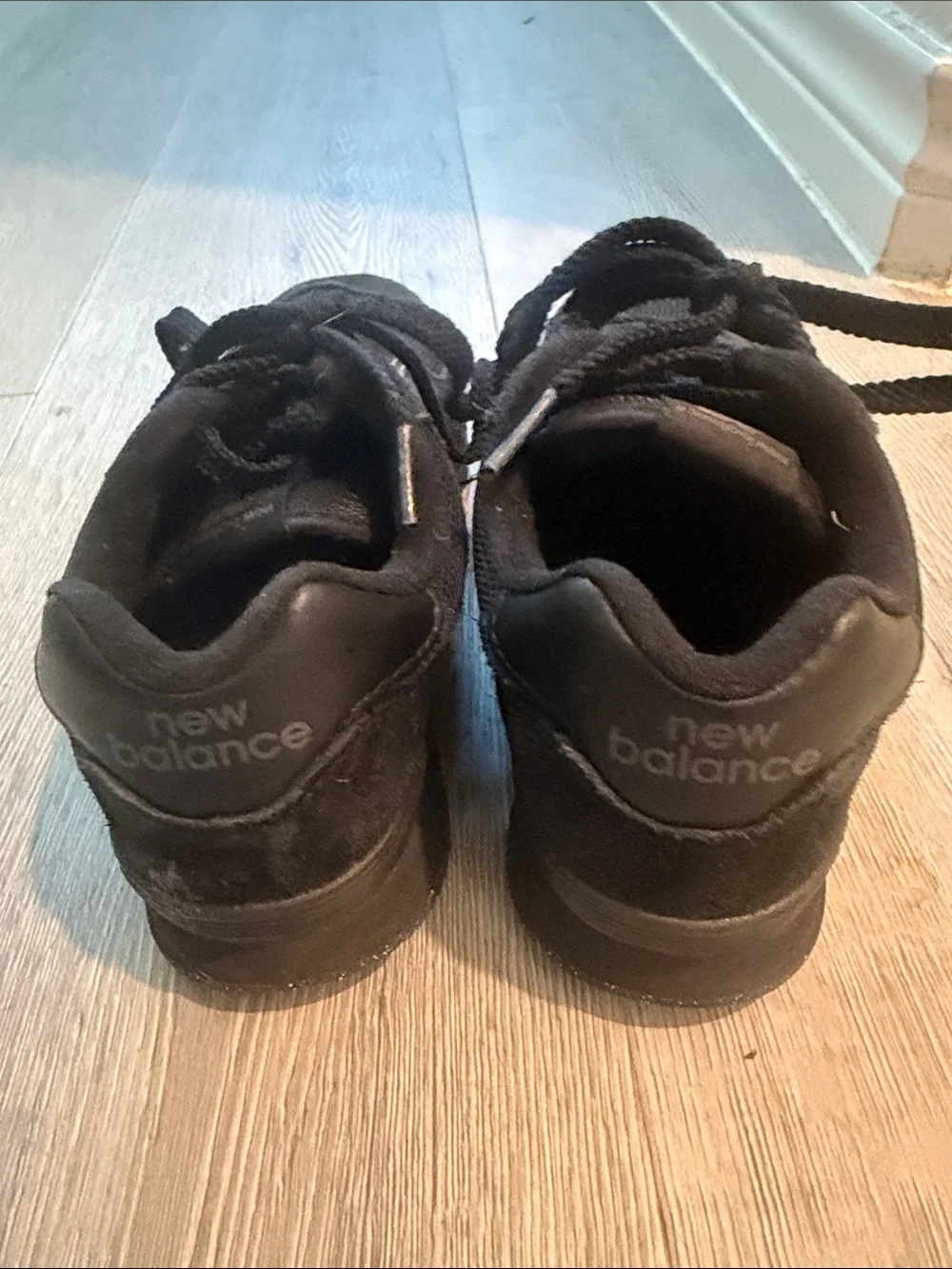 New Balance Kids Black Lace-Up Sneakers